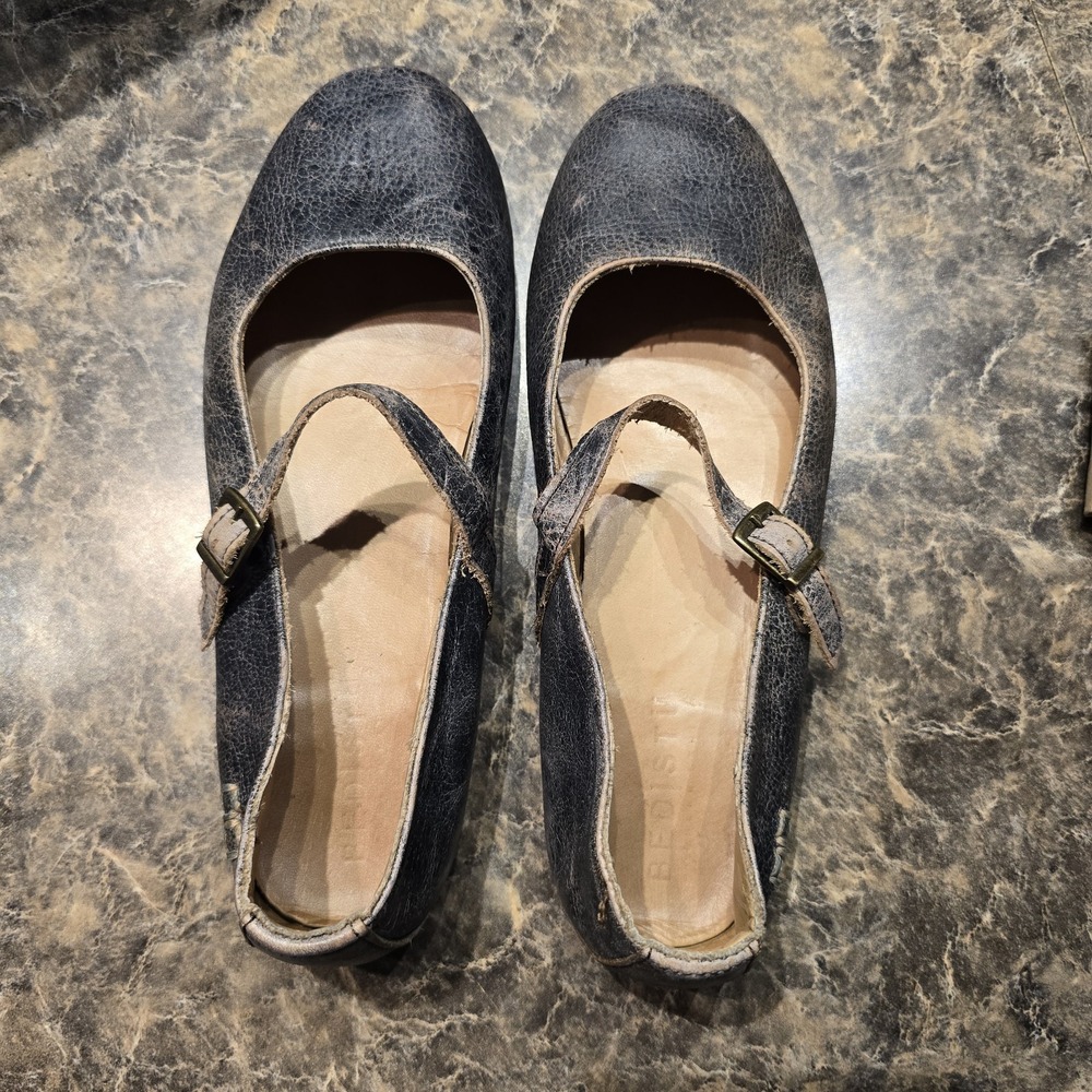 Bed Stu Shuffle III Shoes Women 7.5 Casual Comfort Mary Jane Flats Brown Leather - Picture 4 of 7